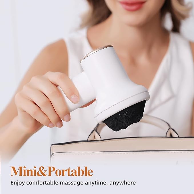 Cordless Cellulite Massager, Handheld & Mini Lymphatic Drainage Massager, Massage Stomach Belly Arms Legs, Body Sculpting Machine for Women Female at Home -1.1lb Weight