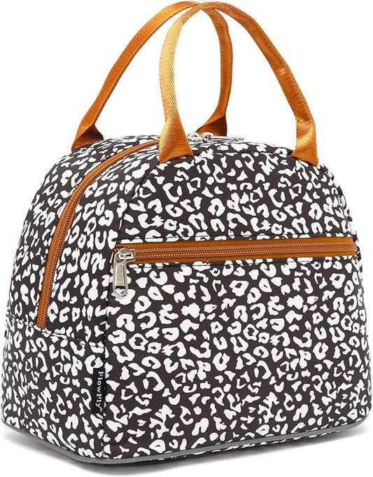 FlowFly Insulated Lunch Cooler Bag - Tote Bag Organizer for Women/Men, Cow