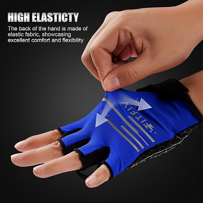 Cycling Gloves Bike Gloves for Men/Women Half Finger Biking Gloves Exercise Workout Gloves Suitable for Outdoor Sports, Gym, Weight Lifting, Rowing and Motorcycle