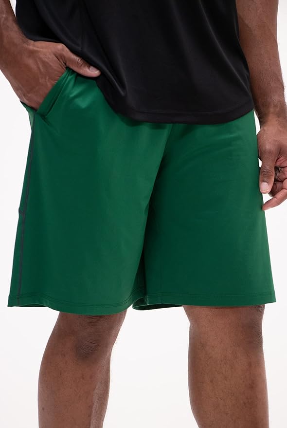 DEVOPS Men's 2-Pack Loose-Fit 10" Workout Gym Shorts with Pockets