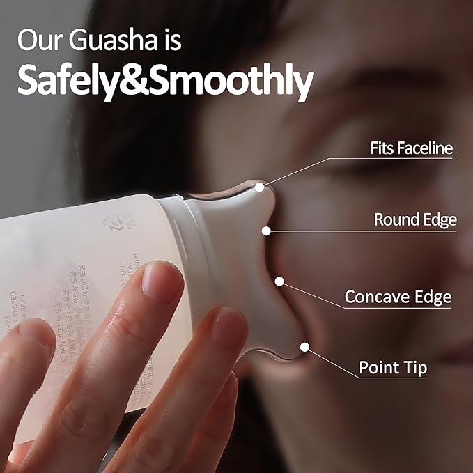 Cream w. Guasha - Dex-Panthenol Soothing Gel Cream, 3.38fl/3.38oz Hydrating Face Moisturizer, Korean Skincare for All Skin Types