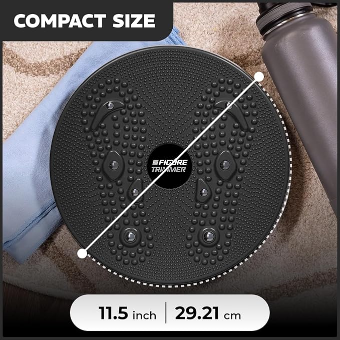 Core Abs Twister Board - Waist Sculptor Twister Board for Core & Ab Exercise - Waist Twisting Disc, Dizzy Disc Twist Board for Slimming Workout with 8 Magnets Reflexology