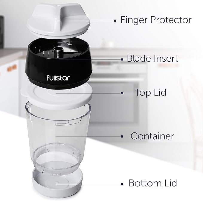 Fullstar Mandoline Slicer Spiralizer & Vegetable Slicer, Zucchini Noodle Maker, Onion & Food Chopper, Veggie Spiral Cutter & Grater (4 in 1)