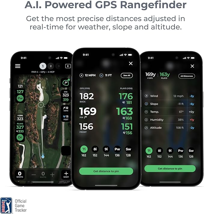 Arccos Golf Pride MCC & Tour Velvet Smart Grips: Golf's #1 Game Tracking Platform, Automatic Shot Tracking, A.I. Powered GPS Rangefinder, Strokes Gained Analytics & Smart Club Distances