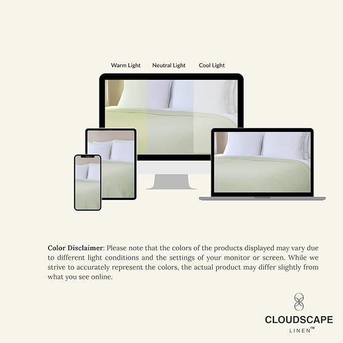 Cloud Scape Linen 100% Cotton Queen Size Blanket, Herringbone Pattern, Lightweight Summer Blanket,Best Gifts for Women, fits Full Size Bed, 92 x 92, Seafoam Green