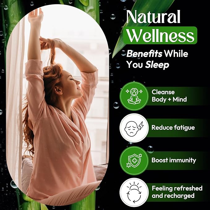 Foot Patches Pads for Deep Cleansing: Feet Patches Bamboo Wood Vinegar Ginger Foot Pads for Promoting Sleeping 20 Packs - 2 Boxes