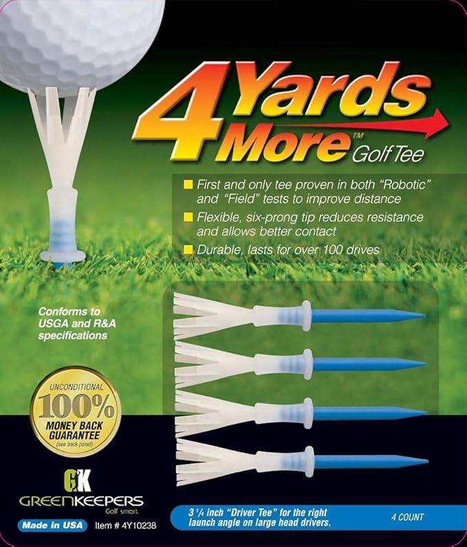 Green Keepers 4 Yards More Tees (3 1/4 in)