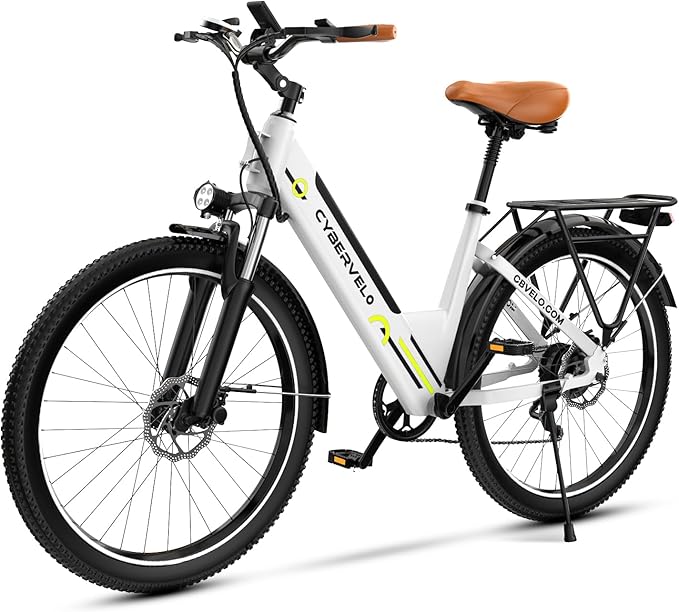 DriftGod 26" Electric Bike for Adults – Powerful 1000W Motor, 48V Removable Battery, 7-Speed, Front Suspension & LCD Display – Commuter and Mountain EBike for Women
