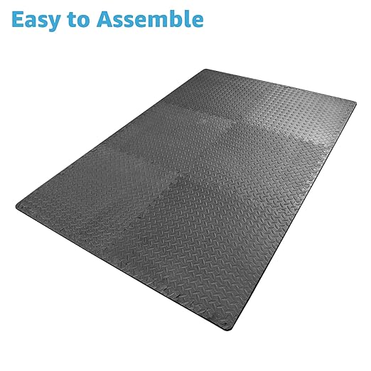 Art3d 48 Sq.Ft Eva Puzzle Exercise Mats, 24"x24" x 1/2" Thick Foam Interlocking Tiles for Flooring, Workout, Gym Equipments, Pack of 12