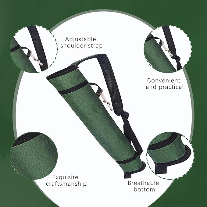 Archery Quiver Back and Hip Quivers Adjustable Arrow Backpack Bag Holder Side Hip Arrows Bag for Compound Recurve Bow Practice Target Hunting