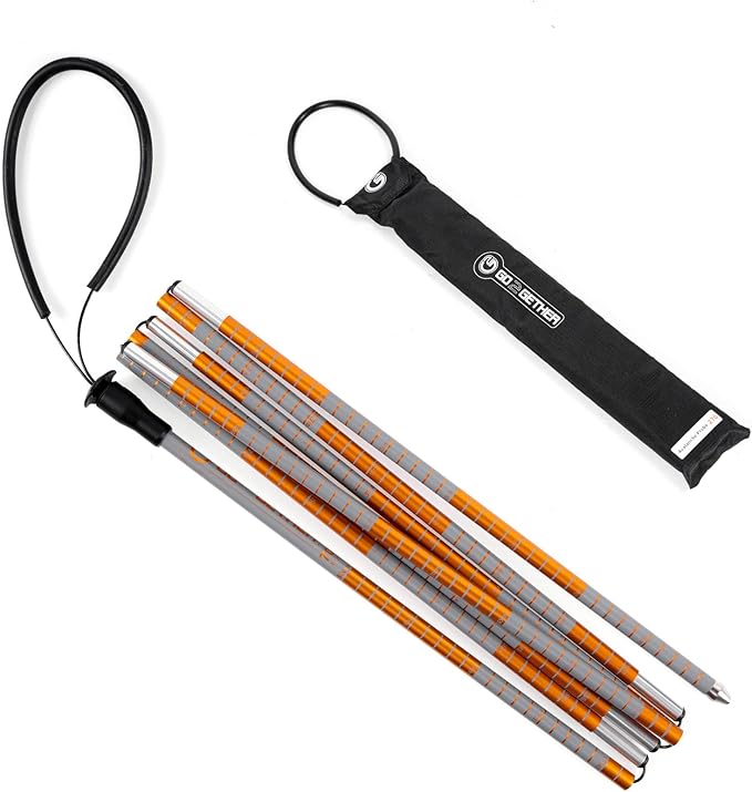 G2 GO2GEHTER 7075 Aluminum Alloy 270cm Backcountry Avalanche Rescue Probe with Storage Bag, Folding Design, Easy to Storage and Carry (3 Color Available)