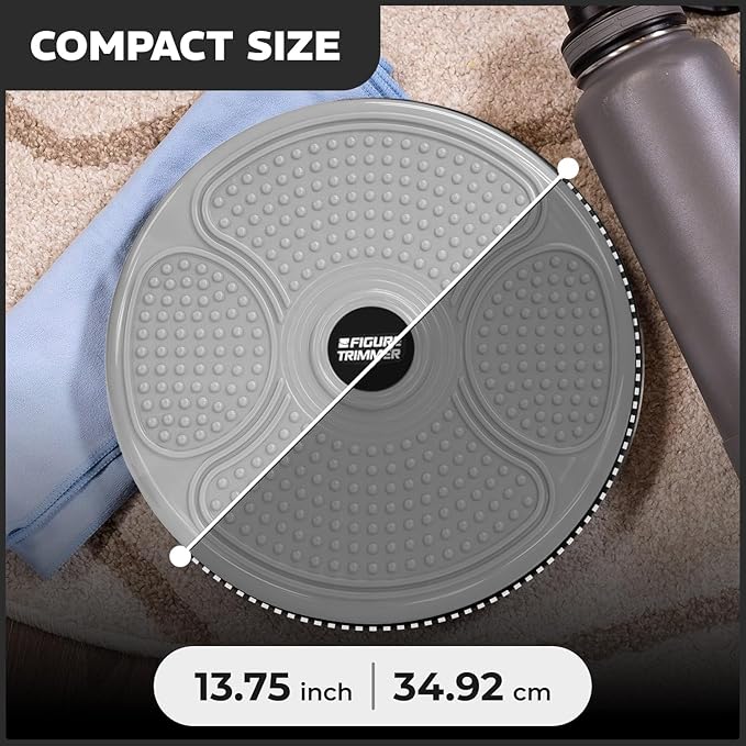 Core Abs Twister Board - Waist Sculptor Twister Board for Core & Ab Exercise - Waist Twisting Disc, Dizzy Disc Twist Board for Slimming Workout with 8 Magnets Reflexology