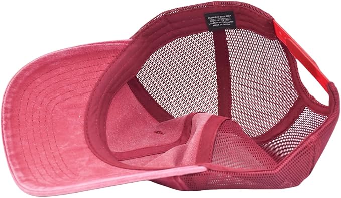 Comfy Vintage Trucker Baseball Hat- M/L/XL/XXL Women Men Unstructured Washed Dad Cap | Snapback | Soft Crown | Soft Mesh