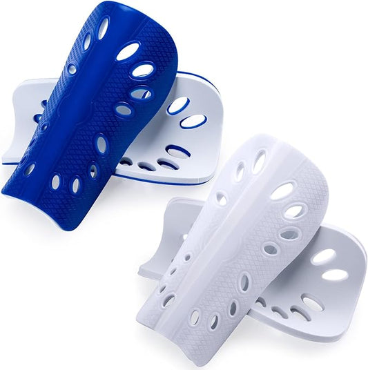 ANCIRS 2 Pair Soccer Shin Guards for Youth, Breathable Shin Guard Sleeves for Football Games, Protective EVA Cushion for Youth Men & Women