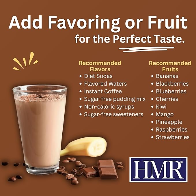 HMR 70 Plus Chocolate Shake & Pudding Mix | Meal Replacement Powder | Lactose-Free | 15g Protein | Supports Healthy Weight Loss | Easy to Make | Low Calorie | 21 Single Serving Packets