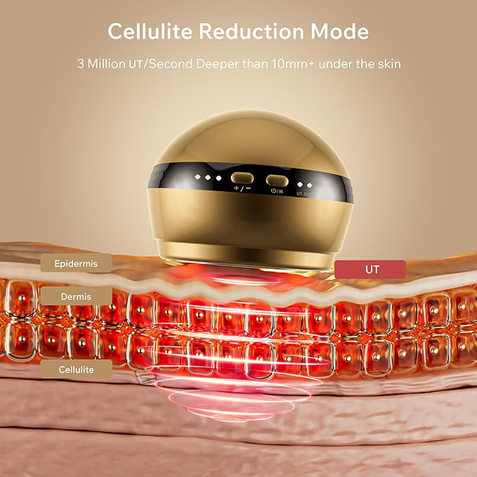 Depsoul Body Massager, 2 in 1 Professional Wireless Electric Massager, with 3 Gears for Belly, Waist, Leg, Butt, Arm