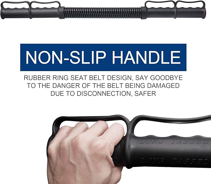 INNOLIFE Power Twister Bar, Adjustable Chest Expander, Upper Body Exercise Equipment for Chest Workout, Shoulder, Forearm, Bicep and Arm Strengthening Workout Equipment