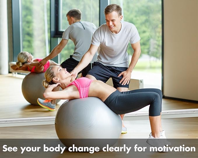 Hasipu Home Gym Mirror 71"x32"(Each)-2 PCS Large Full Body Mirror for Yoga, Large Wall Mirror Full Length for Fitness, Garage, Dance Studio, 0.16in Tempered Glass Frameless Mirror-UL