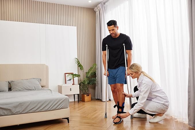 Deyeek Unisex Tear Away Shorts Snap On Athletic Cotton Shorts Post Knee Surgery Recovery Hip Replacement Pants with Pockets