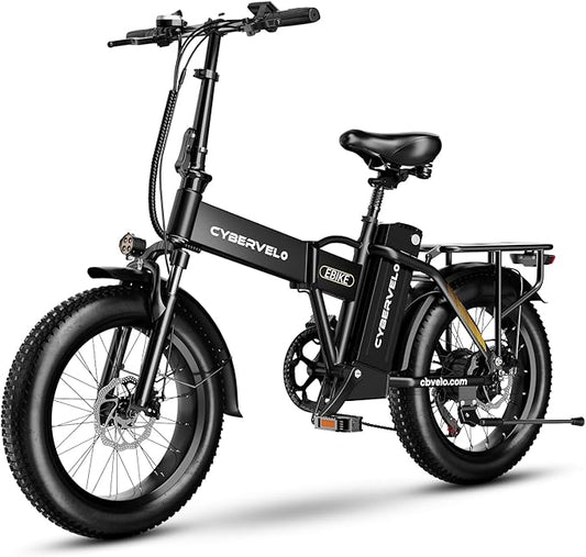 DriftGod Folding Electric Bike for Adults – 1000W Motor, 20"x3" Fat Tire, 48V Removable Battery, All-Terrain E-Bike with 7-Speed, Front Suspension – Powerful Foldable Ebike for Commuter