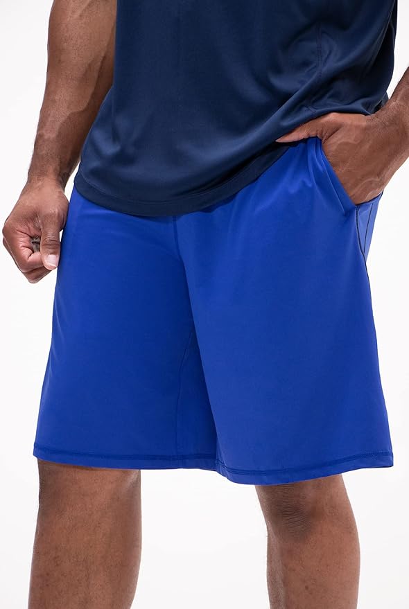 DEVOPS Men's 2-Pack Loose-Fit 10" Workout Gym Shorts with Pockets
