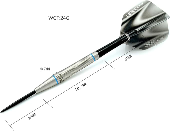 CUESOUL Professional Tungsten Steel Tip Dart Set 85% Tungsten 22g/24g/26g-Glory Series