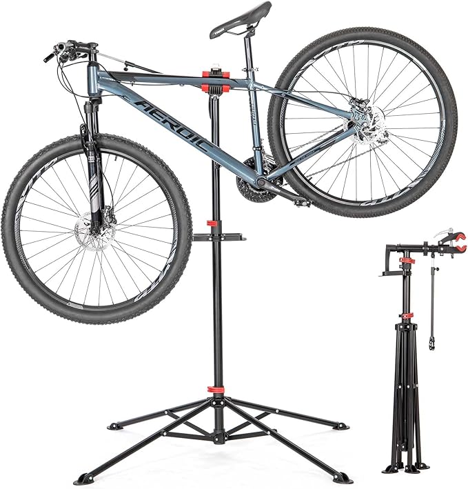 CXWXC Bike Repair Stand - Bike Stand For Maintenance Workstand - Ebike Repair Stand Shop Home Mechanics for E Bike, Bike Mountain Bike and Road Bike (Style:F)