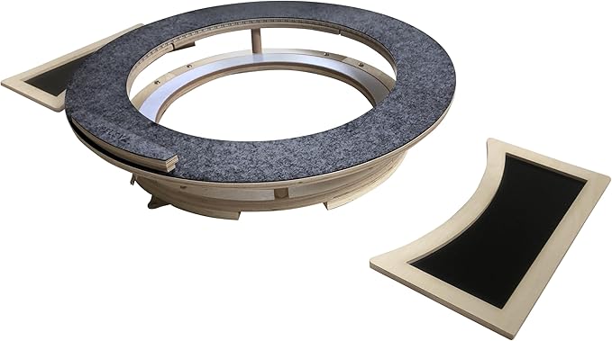 Dart Board Cabinet Set with LED Light; Bristle Dartboard, Built in LED Light, Darts and Chalkboards