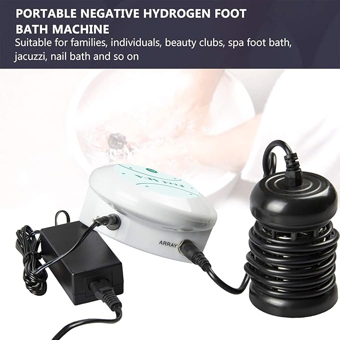 Foot Detox Machine, Portable Ionic Foot Bath Detox Machine, Ion Foot Spa Cleanser for Home Travelling USE with 10 Liners