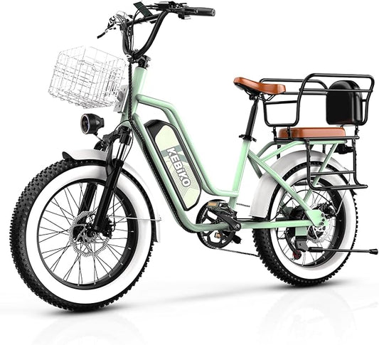 Electric Bike for Adults, 20"x 4" Fat Tire 35MPH Ebike, 1450W Peak Mountain Bike with 48V 20AH Removable 960WH Battery, 80 Miles Max Range Hydraulic/Mechanical Disc Brake 7-Speed Electric Bicycle
