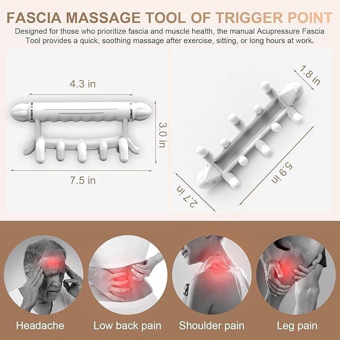 Fascia Massage Tool Blaster for Cellulite,Trigger Points Massage Tools,Neck Back and Shoulder Message Stick ＆ Cellulite Massager,Gifts for Women Men