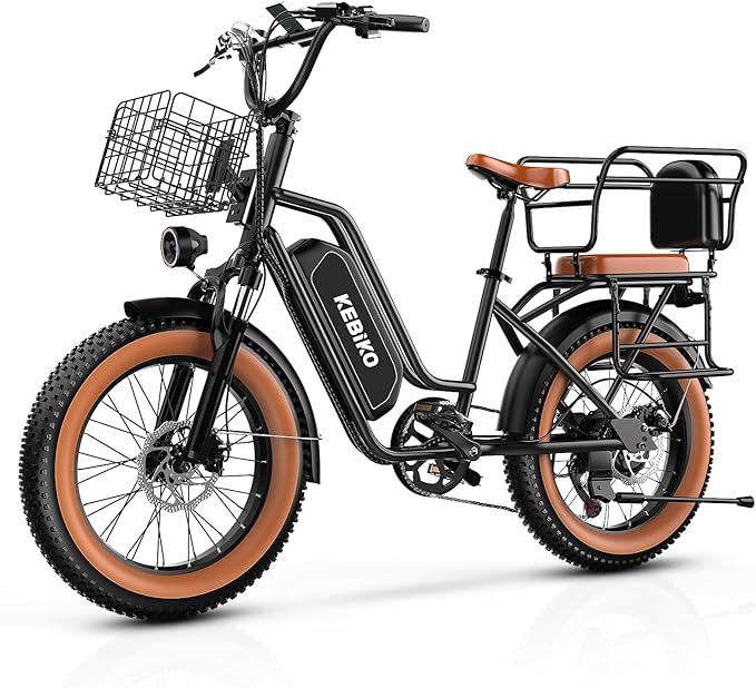 Electric Bike for Adults, 20"x 4" Fat Tire 35MPH Ebike, 1450W Peak Mountain Bike with 48V 20AH Removable 960WH Battery, 80 Miles Max Range Hydraulic/Mechanical Disc Brake 7-Speed Electric Bicycle