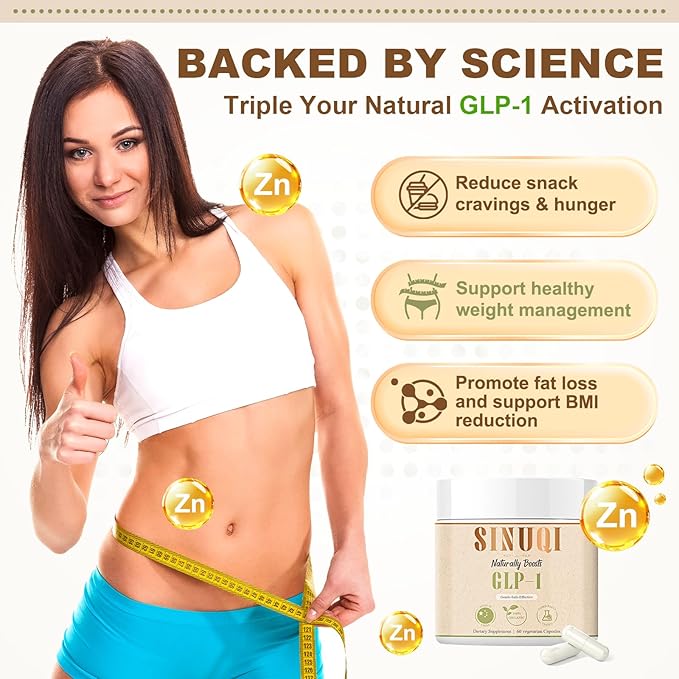 GLP-1 Hunger & Metabolism Support Supplement|Formulated to Support GLP-1 Naturally|Probiotic and Prebiotic(60 Capsule | 30 Day Supply)