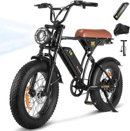 Electric Bike for Adults,Peak 1000W/1500W Motor,20/28MPH 55-150Mile ebikes for Adults with 10.4AH/13AH/26AH Battery,20" Fat Tire Electric Dirt Bike Commuting Off Road Ebike, UL2849