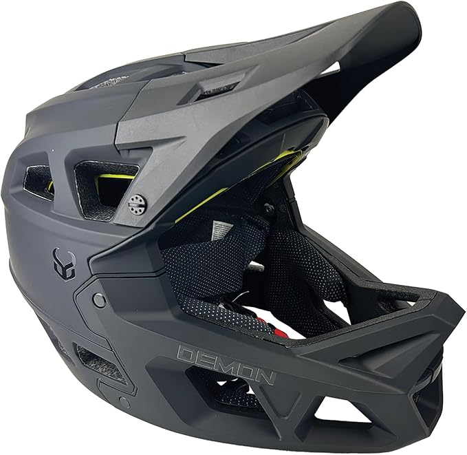 Demon United Podium X MIPS Full Face Mountain Bike Helmet- Removable Fit Pad Options- Advanced Venting System-Lightweight - Fullface DH BMX MTB Helmet