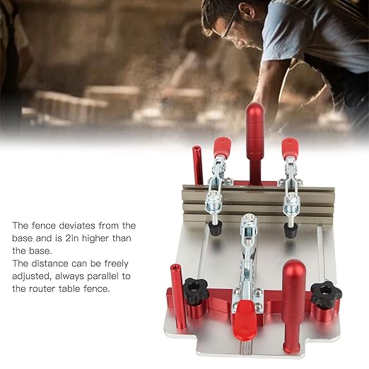 Coping Sled, High Security 144 5 Mm Maximum Clamping Width Aluminum Alloy 0 48 Mm Clamping Range Clean Cutting Milling Table Coping Sled for Carpentry