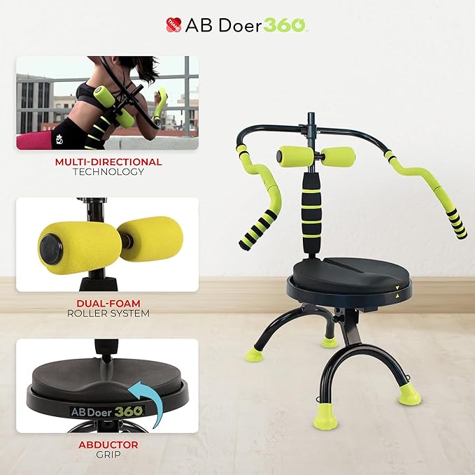 Ab Fitness Machine System Provides An Abdonimal And Muscle Activating Workout with Aerobics to Burn Calories and Workout