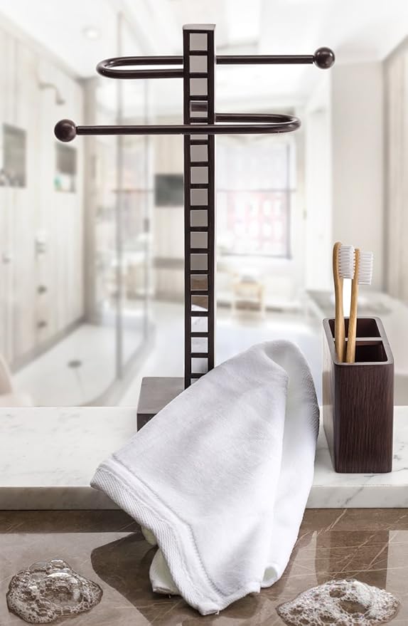 Creative Scents 100% Cotton Velour Fingertip Towels - 4 Pack 11 by 18 Inch – Decorative, Extra Absorbent and Soft Face Towel, Ideal for Bathroom and Powder Room (White)