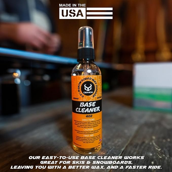 Demon Charger Complete Ski and Snowboard Tuning Kit with Iron, 2.25lb Wax, Brush Kit, Base Cleaner and Wax Apron