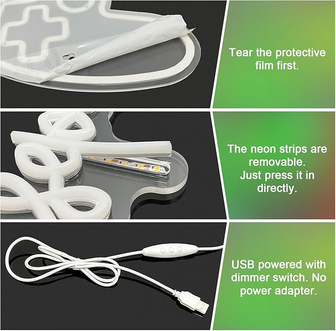 Day of the Dead Neon Sign - Mexican Sugar Skull LED Neon Light for Home & Bar Decor,UV Printed Art with Flexible LED Strip,Halloween & Día de Muertos Party Decoration（green)