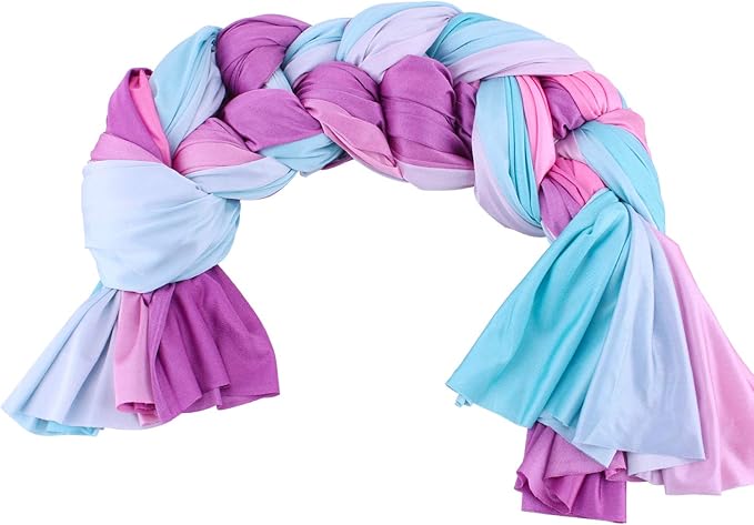 F.Life Aerial Yoga Hammock kit- Yoga Swing Multicolor 5 yards-Flying Yoga Include Daisy Chain,Carabiner and Pose Guide