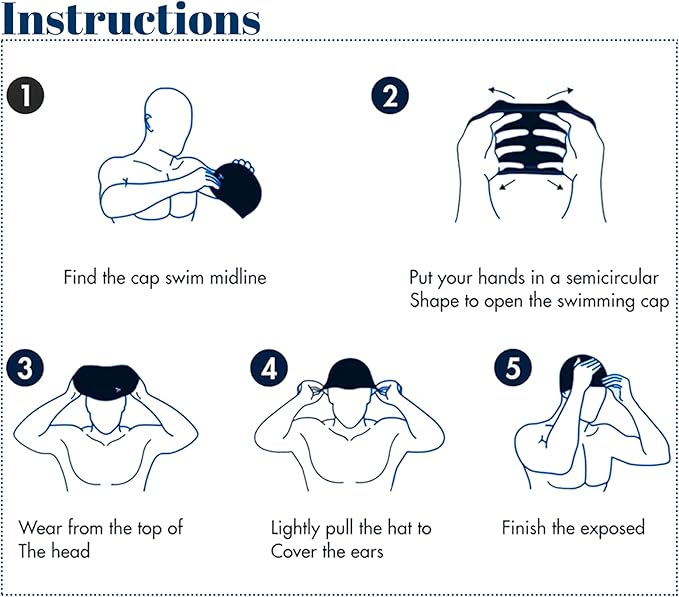 Custom Swim Cap with Photo Personalized Silicone Swim Cap for Men and Women Swimming Customized Swimmers Cap for Short and Medium Length Hair