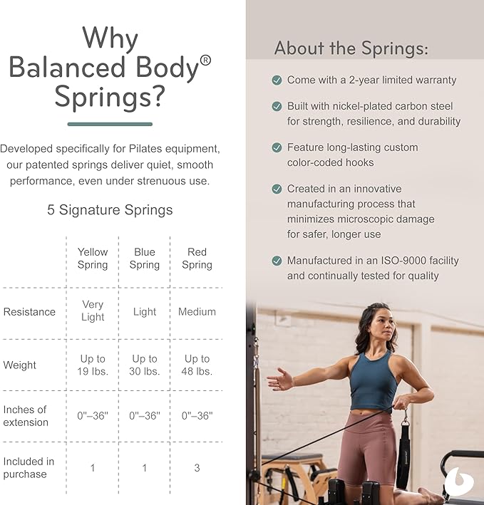 Balanced Body Allegro Pilates Reformer, Pilates Exercise Equipment, Workout Equipment for Home or Studio Use