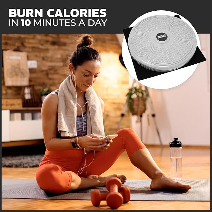 Core Abs Twister Board - Waist Sculptor Twister Board for Core & Ab Exercise - Waist Twisting Disc, Dizzy Disc Twist Board for Slimming Workout with 8 Magnets Reflexology