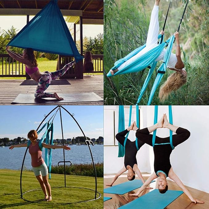 Aerial Yoga Swing Set, Ultra Strong Hammock Trapeze Extension, Antigravity Ceiling Hanging Sling Inversion Exercises