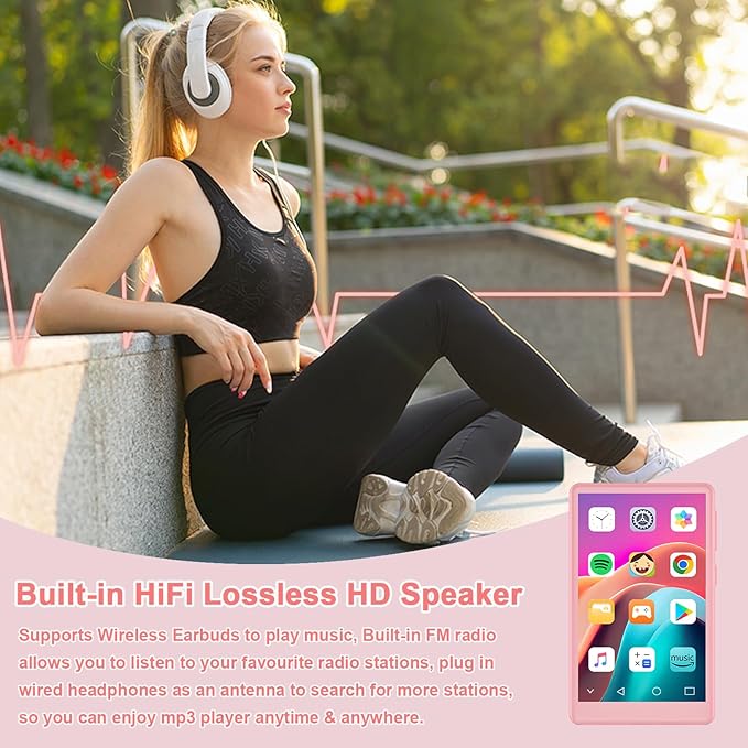 96GB MP3 Player with Bluetooth and WiFi, 4.1" Touch Screen, Silicone Protective case, Octa-core, MP4 MP3 Player for Spotify, Pandora, 96GB Storage Up to 1Tb, Android Music Player for Parental Control