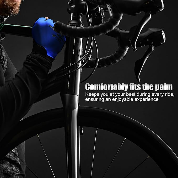 Cycling Gloves Bike Gloves for Men/Women Half Finger Biking Gloves Exercise Workout Gloves Suitable for Outdoor Sports, Gym, Weight Lifting, Rowing and Motorcycle