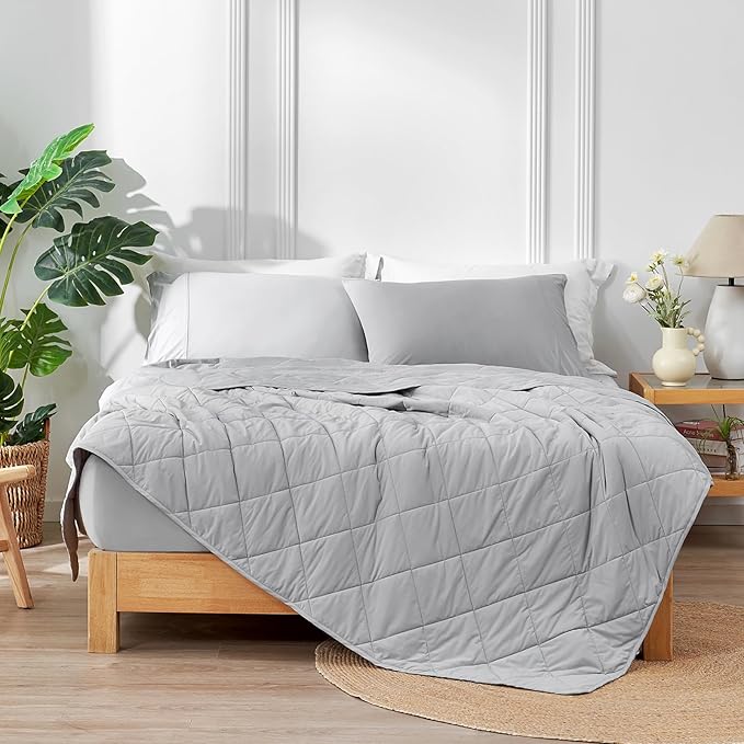 Cozy Bliss Cooling Blanket for Hot Sleepers, Q-Max 0.4 Cooling Comfort Queen Size, Cold Blankets for Night Sweats Sleeping, Ultra-Cool Lightweight Breathable Summer Blanket for Bed