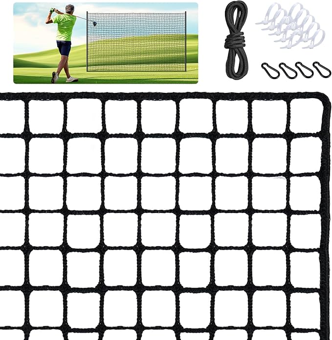 Golf Net, Golf Practice Net, for Backyard 10/15/20/25/30/40/50ft Indoor Nylon Netting