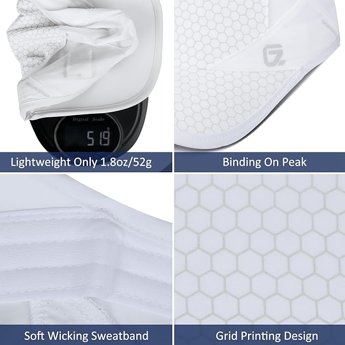 GADIEMKENSD Stretch Running Hat with Soft Brim, Quick Dry, Unstructured, Unisex-Adult